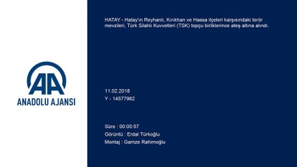 Afrin'in batısındaki terör mevzileri yoğun top atışına tutuluyor - HATAY