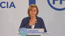 Cospedal afirma que no hizo recortes en el Gobierno de CLM porque 