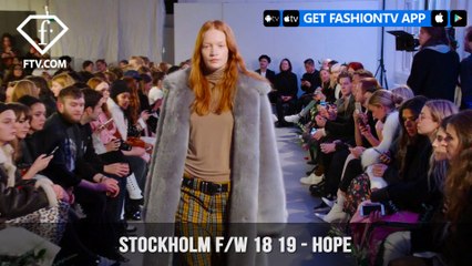 Stockholm Fall/Winter 2018-19 - Hope | FashionTV | FTV