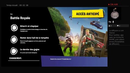 PS4 live sur fortnite défi top#1 avec mon pote (2)