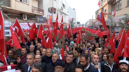 Hatay - Kırıkhan'da Binlerce Kişi Askere Destek İçin Yürüdü