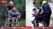 A 76-year-old grandmother, who brought 20-year-old schoolgirl grandchildren daily on the wheelchairs