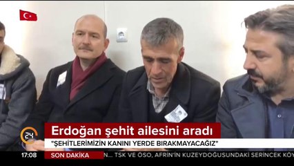 Cumhurbaşkanı Erdoğan: Şehitlerimizin kanını yerde bırakmayacağız