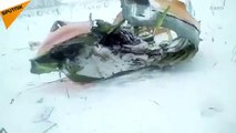 Les images du site du crash de l’avion de ligne russe (Sputnik)