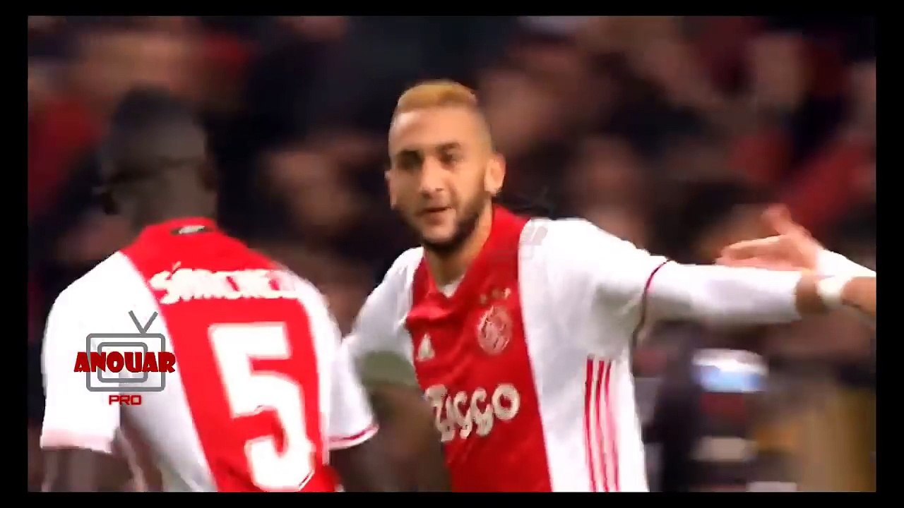 هدف الدولي المغربي عدنان تيغدويني الرائع أمام أصدقاء حكيم زياش