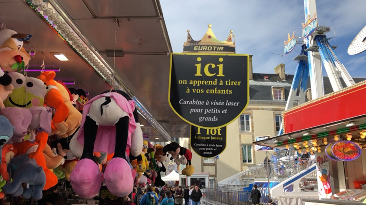 Fête foraine pendant le Carnaval de Granville