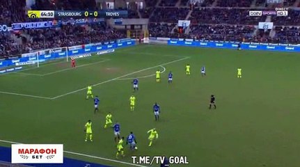 Strasbourg 2-1 Troyes - Les Buts - 11.02.2018