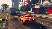 Grand Theft Auto V - Lightning Mcqueen Customization - GTA 5 Disney CARS MOD