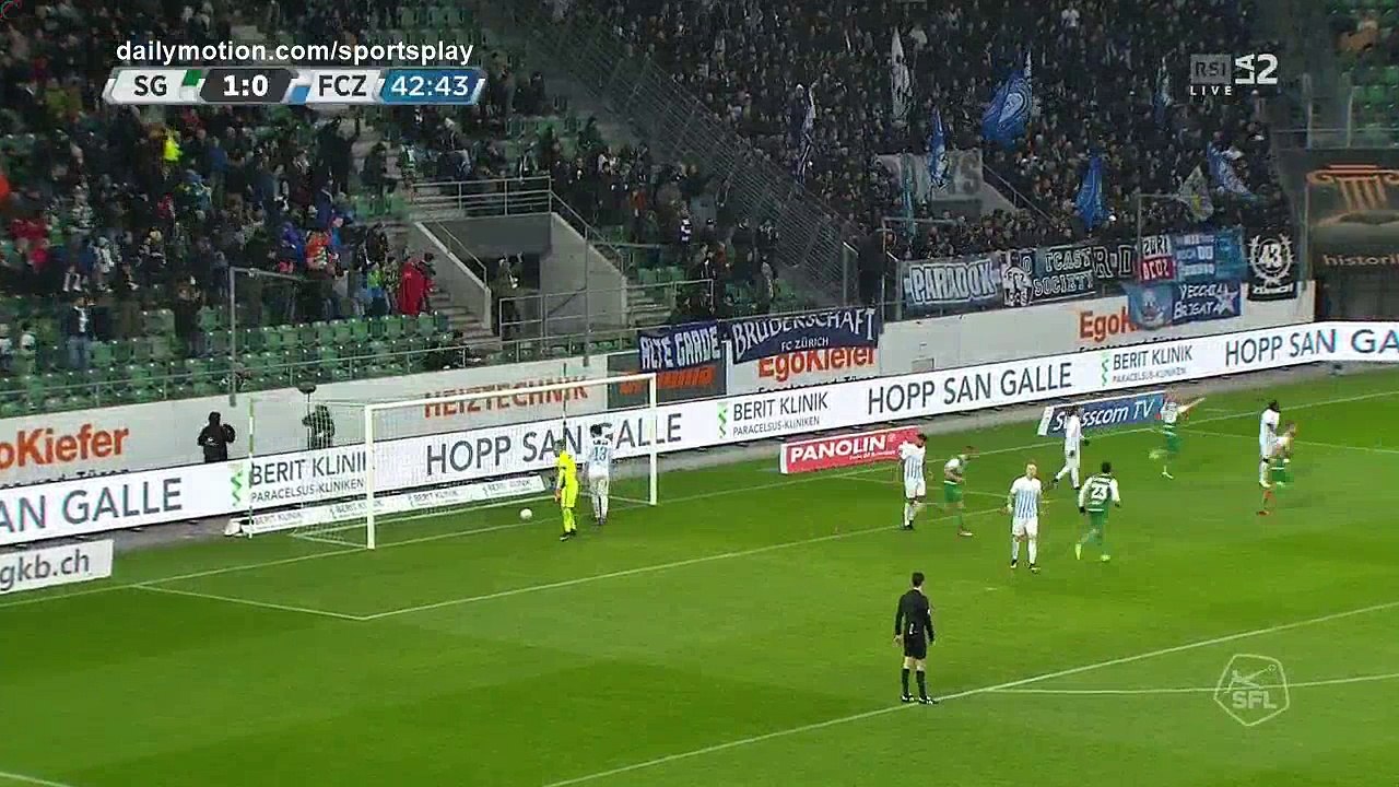 Marco Aratore Goal HD - St. Gallen 1 - 0 FC Zurich - 11.02.2018 (Full Replay)