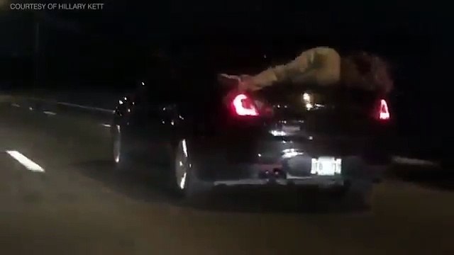 Drunk Man Sleeps On Car Trunk For 14 Miles