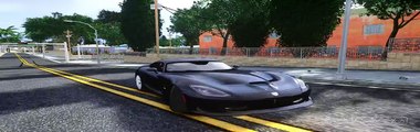 Gta iv San Andreas Beta - 2013 SRT Viper GTS Coupé gameplay and a little crash test