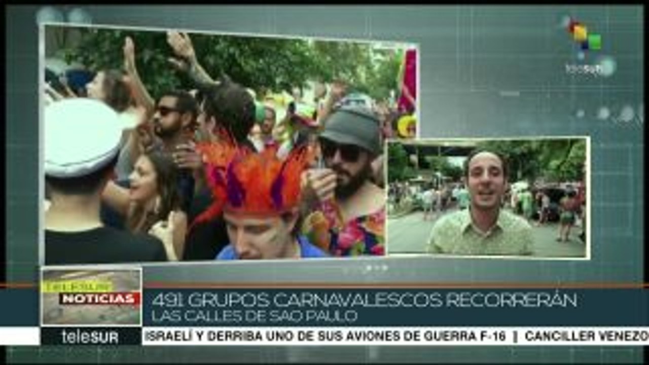 A Sao Paulo, Brasil, también llegó el carnaval