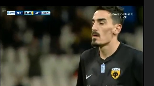 1-0 Lazaros Christodoulopoulos Penalty Goal - AEK Athens FC vs Asteras Tripolis- 11.02.2018