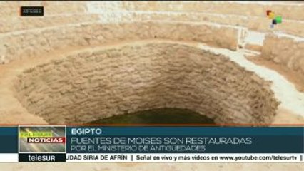 Egipto restaura las Fuentes de Moisés, en el sur del Sinaí
