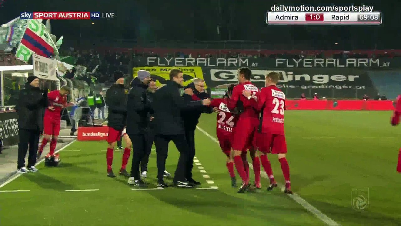 Marco Hausjell Goal HD - Admira 1 - 0 Rapid Vienna - 11.02.2018 (Full Replay)