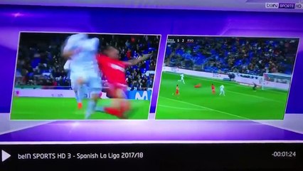 La reacción de Cristiano Benzema tras fallar un gol cantado via t