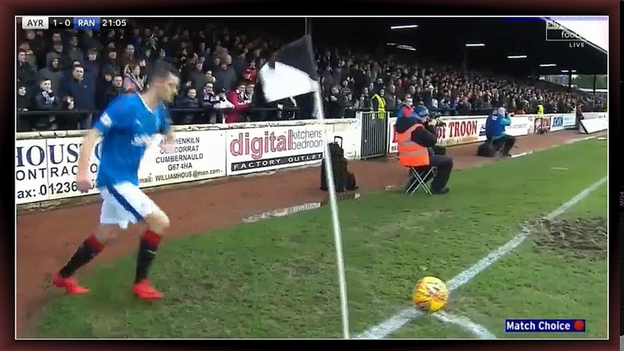First Half Ayr United vs Rangers FC February 11th 2018