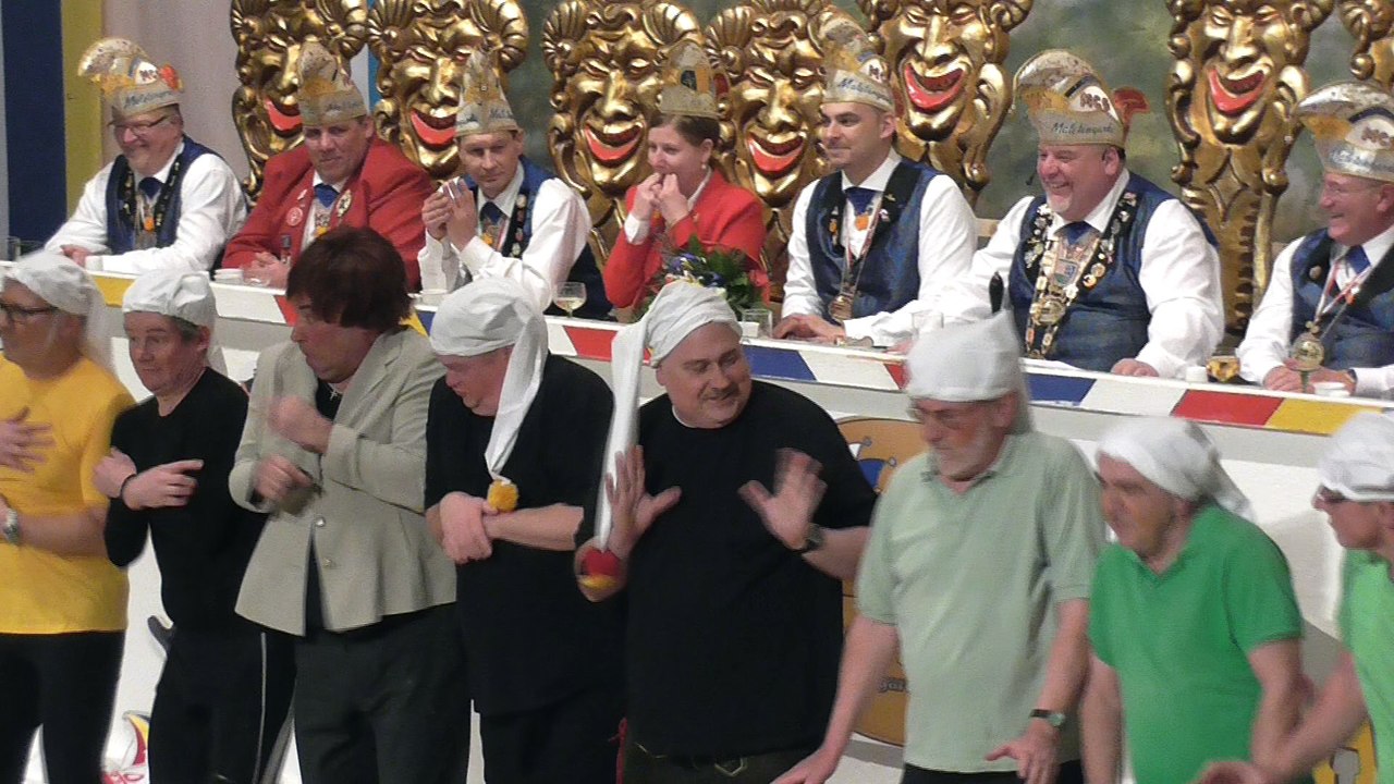 Männerballett rockt bei der Maletengarde in Mombach...