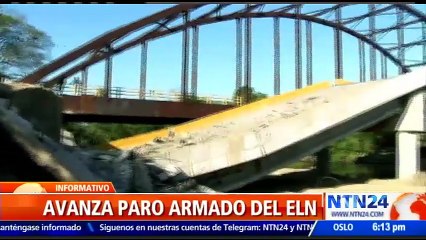 Miles de transportadores de carga se encuentran atrapados en el norte de Colombia tras atentado del ELN al puente Simaña