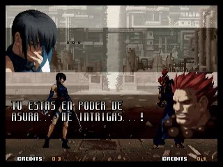 SvC Chaos: SNK vs. Capcom  Todos los dialogos de Shiki en Español más final