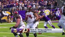 Minnesota Vikings vs. Washington Redskins | NFL Week 10 Game Preview | NFL Playbook