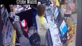 Watch Armed robbery at Sasol Garage in less than 2min