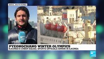 2018 Winter Olympics: North Korea cheer squad and sports officials arrive in South Korea
