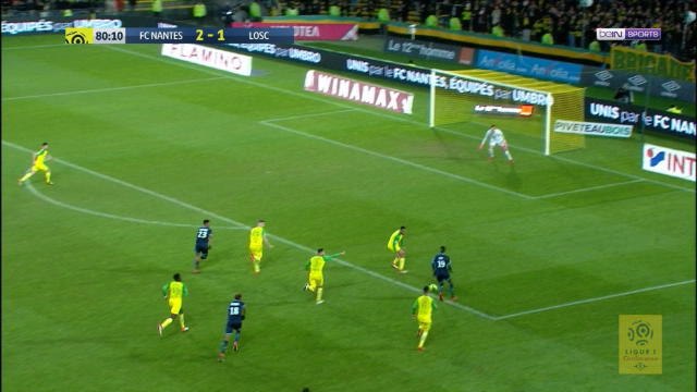 Lille's Pepe snatches the equalizer for Lille after great team movement