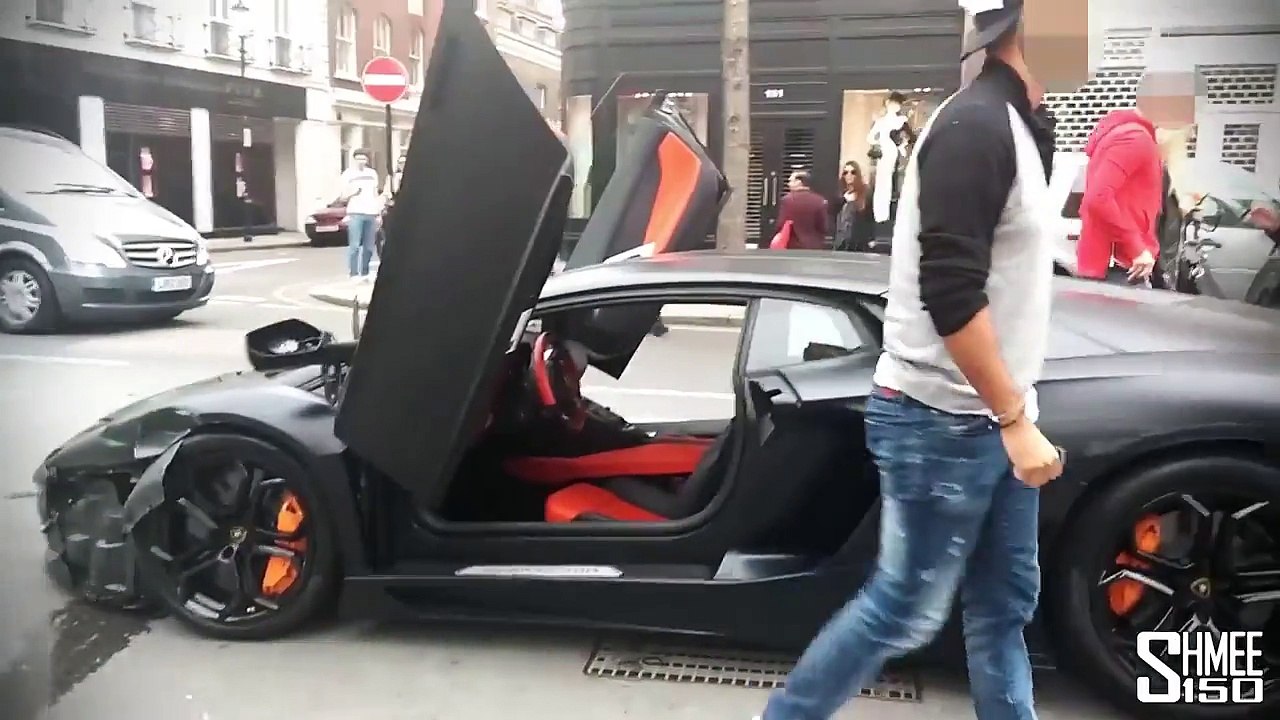 Il eclate sa Lamborghini Aventador LP700-4 à Londres... Coûteux!