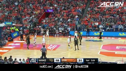 Wake Forest vs. Syracuse Basketball Highlights (2017-18)
