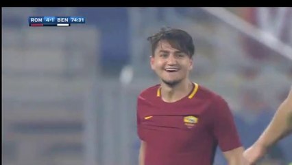 4-1 Cengiz Ünder Amazing Second Goal - Roma vs Benevento - 11.02.2018