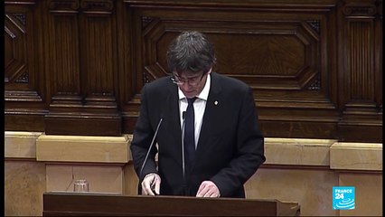 Puigdemont Speech: "We will never forget the acts of the Central Government"