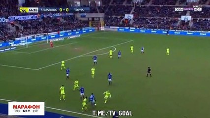 Résumé Strasbourg - Troyes vidéo buts (2-1)