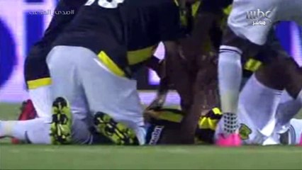 زيارة #صدى_الملاعب لعوض خريص بعد خضوعه لعملية الرباط الصليبي