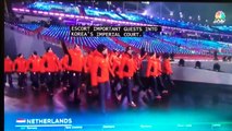 Opening Ceremony 2018 Olympics - Katie Couric (NBC) about the Netherlands and ice skating