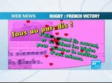 FRANCE24-EN-WebNews-Rugby: Victoire des bleus