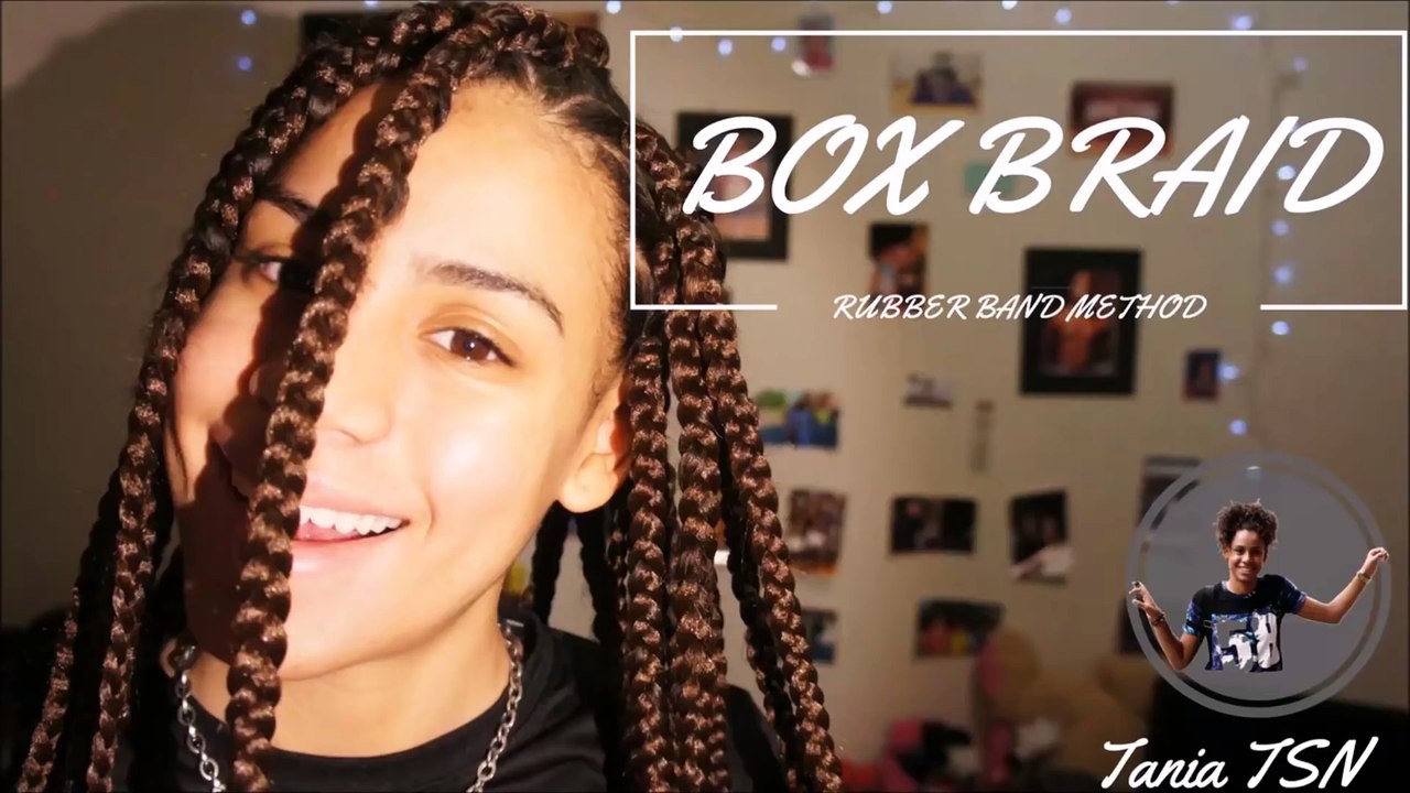 BOX BRAIDS | RUBBER BAND METHOD | HOW TO DO YOUR OWN