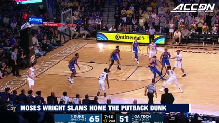 Moses Wright Slams Home Putback Dunk