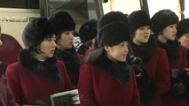 북한 예술단, 경의선 육로로 북으로 귀환 / YTN