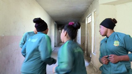 Iraq's girl weightlifters help their parents pay rent