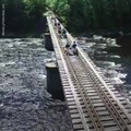 You Can Now Pedal Along the Railroad Tracks Through the Adirondacks