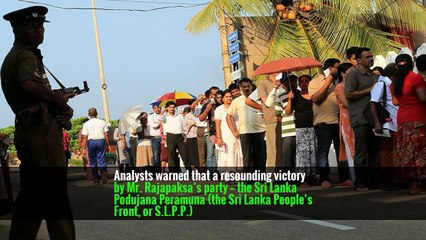 Election Losses Test Sri Lanka’s Leader, and the Country’s Direction