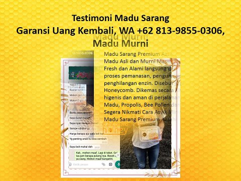 Garansi Uang Kembali, WA +62 813-9855-0306, Madu Murni