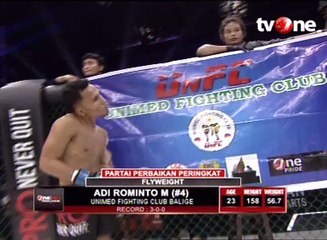 One Pride MMA Fly Weight, Iwan Hermawan vs Adi Rominto M