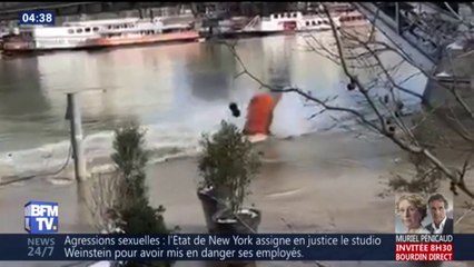 Une péniche de Le Corbusier coule à Paris