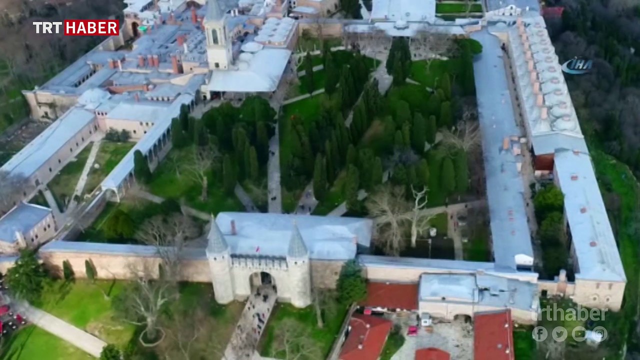 Topkapı Sarayı havadan görüntülendi