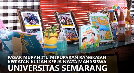 Warga Berebut Pakaian Bekas Murah yang Digelar Mahasiswa KKN di Semarang