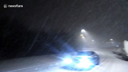 Snow blankets Greater Manchester