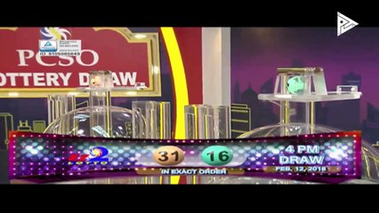 PCSO 4 PM Lotto Draw, February 12, 2018