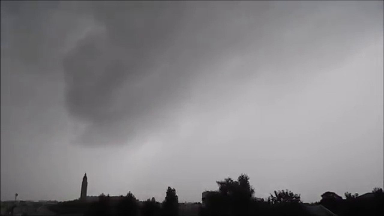 Timelaps d'un Orage au  Le Havre